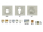 Domino Fenix-QR, Kľučka s Rozetou, WC zámok, M3-hnedá grafiatto