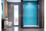 Aquatek MASTER B2 Sprchové dvere do niky 125x185cm, posuvné, chróm, matné sklo