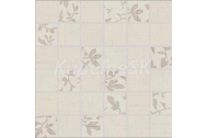 Rako TEXTILE mozaika set 30x30 cm 5x5cm slonová kost mix WDM05101, 1.tr.