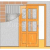 JAP stavebné puzdro 730-205cm NORMA PARALLEL B-rozmer 211cm dvere pre sadrokartón
