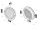 Ventilačná plastová mriežka guľatá, biela, MV150bVs