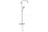GROHE Rainshower sprchový stĺp s termostatom, hlavová, ručná sprcha, Sprchová hadica,chróm