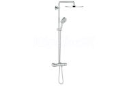 GROHE Rainshower sprchový stĺp s termostatom, hlavová,ručná sprcha, Sprchová hadica,chróm
