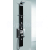 Sanjet PRISMA 140 BLACK sprchový panel s pákovou batériou, rohový