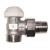 HERZ - Rohový termostatický ventil, vonkajší závit G3/4 s kužeľovým tesnením, TS-90 - 1/2