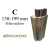 INVADO obklad kovovej zárubne, fólia enduro, pre hrúbku steny C 130-199 mm