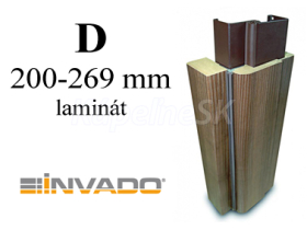 INVADO obklad kovovej zárubne, laminát, pre hrúbku steny D 200-269 mm