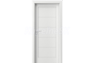 PORTA Doors SET Rámové dvere VERTE B0, laminofólia 3D Super Matt biela +zárubeň+kľučka