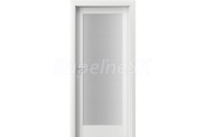 PORTA Doors SET Rámové dvere VERTE B5, laminofólia 3D Super Matt biela +zárubeň+kľučka
