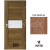 PORTA Doors SET Rámové dvere VERTE B6, laminofólia 3D Dub Kalifornia +zárubeň+kľučka