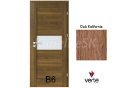 PORTA Doors SET Rámové dvere VERTE B6, laminofólia 3D Dub Kalifornia +zárubeň+kľučka