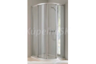 Huppe Classic Štvťkruh 100, posuvné dvere, rádius, R50, v. 190 cm
, rám lesklý, sklo číre