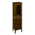 Sapho CROSS skrinka vysoká s prádelným košom 49x170x39cm, ľavá, mahagon