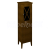Sapho CROSS skrinka vysoká s prádelným košom 49x170x39cm, pravá, mahagon
