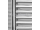 Kúpeľňový radiátor, rebríkový, oblý, 450-790mm (š-v), výkon 289 W, nerez - SATÉN