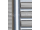 Kúpeľňový radiátor, rebríkový, oblý, 450-950mm (š-v), výkon 356 W, nerez - SATÉN
