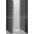 Roth Sprchové dvere jednokrídlové do niky TDN1 120, profil strieborný, sklo transpar