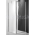 Roth Sprchové jednokrídlové dvere TCO1 110 (pre štvorcový kút), strieborný, číre