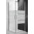 Roth Sprchové jednokrídlové dvere TCO1 120 (pre štvorcový kút), brillant, intima