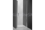 Roth Sprchové dvere jednokrídlové do niky TCN1 110, profil strieborný, sklo číre