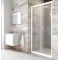 Ravak BLDP2-110, 2-dielne sprchové dvere do niky, posuvné, 110x190 cm, Biela,Grape+vešiak