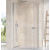 Ravak CHROME CRV1-80 sprchové dvere pre rohový s. kút, krídlové, Satin,Transparent+vešiak