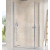 Ravak CHROME CRV1-90 sprchové dvere pre rohový s.kút, krídlové, Bright alu,Transpar+vešiak