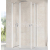 Ravak CHROME CRV2-80 sprchové dvere pre rohový s. kút, krídlové, Biela,Transparent +vešiak