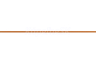 Rako CHARME listela 60 x 1,5 cm, oranžová, WLASW001, 1.tr.