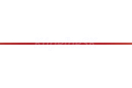 Rako CHARME listela 60 x 1,5 cm, červená, WLASW003, 1.tr.