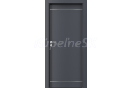 PORTA Doors SET Rámové dvere LINE, vzor D.1, farba Antracit, so zárubňou a kľučkou