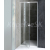 Aqualine AMICO sprchové dvere do niky 740-820x1850 mm Číre/Biela Pivotové dv.