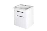 Sapho ELLA umývadlová skrinka 46,5x65x38,5cm, 2x zásuvka,biela