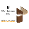 INVADO obložková nastaviteľná zárubňa, pre hrúbku steny B 95-114 mm, fólia Enduro
