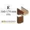 INVADO obložková nastaviteľná zárubňa, pre hrúbku steny E 160-179 mm, fólia Enduro