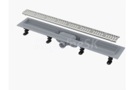 ALCA Simple-Podlahový žľab s okrajom pre perforovaný rošt APZ10-750M