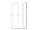 KOLO Twins bočná skrinka vysoká 35x180x27,5cm, biela lesklá