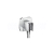Hansgrohe 26485000 FIXFIT prípojka hadice+držiak sprchy PORTER E chróm