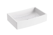 RAVAK Umývadlo Formy 02 60x41 D biele , bez prepadu + výpusť