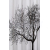 Aqualine Sprchový záves 180x200cm, polyester, čierna/biela, strom