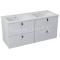 Sapho MITRA umývadlová skrinka 119,6x55x45,2 cm, biela