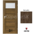 PORTA Doors SET Rámové dvere VERTE B1, laminofólia 3D Dub južný +zárubeň+kľučka