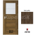 PORTA Doors SET Rámové dvere VERTE B2, laminofólia 3D Dub južný +zárubeň+kľučka
