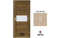 PORTA Doors SET Rámové dvere VERTE B6, laminofólia 3D Dub klasický +zárubeň+kľučka