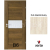 PORTA Doors SET Rámové dvere VERTE B6, laminofólia 3D Dub škandinávsky +zárubeň+kľučka