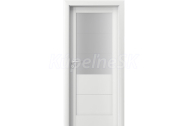 PORTA Doors SET Rámové dvere VERTE B3, laminofólia 3D Super Matt biela +zárubeň+kľučka