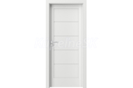 PORTA Doors SET Rámové dvere VERTE G.0 plné, fólia Biela + zárubeň