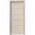 PORTA Doors SET Rámové dvere VERTE G.0 plné, fólia Orech bielený + zárubeň