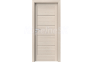 PORTA Doors SET Rámové dvere VERTE G.0 plné, fólia Orech bielený + zárubeň