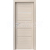 PORTA Doors SET Rámové dvere VERTE G.1 so sklom, fólia Orech bielený + zárubeň
